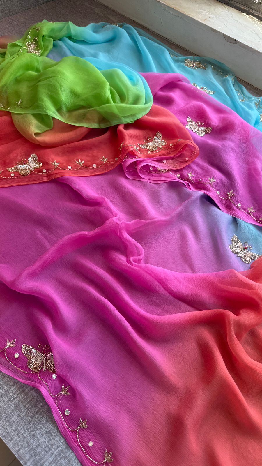 Pure soft chiffon saree