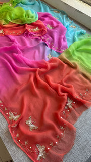 Pure soft chiffon saree