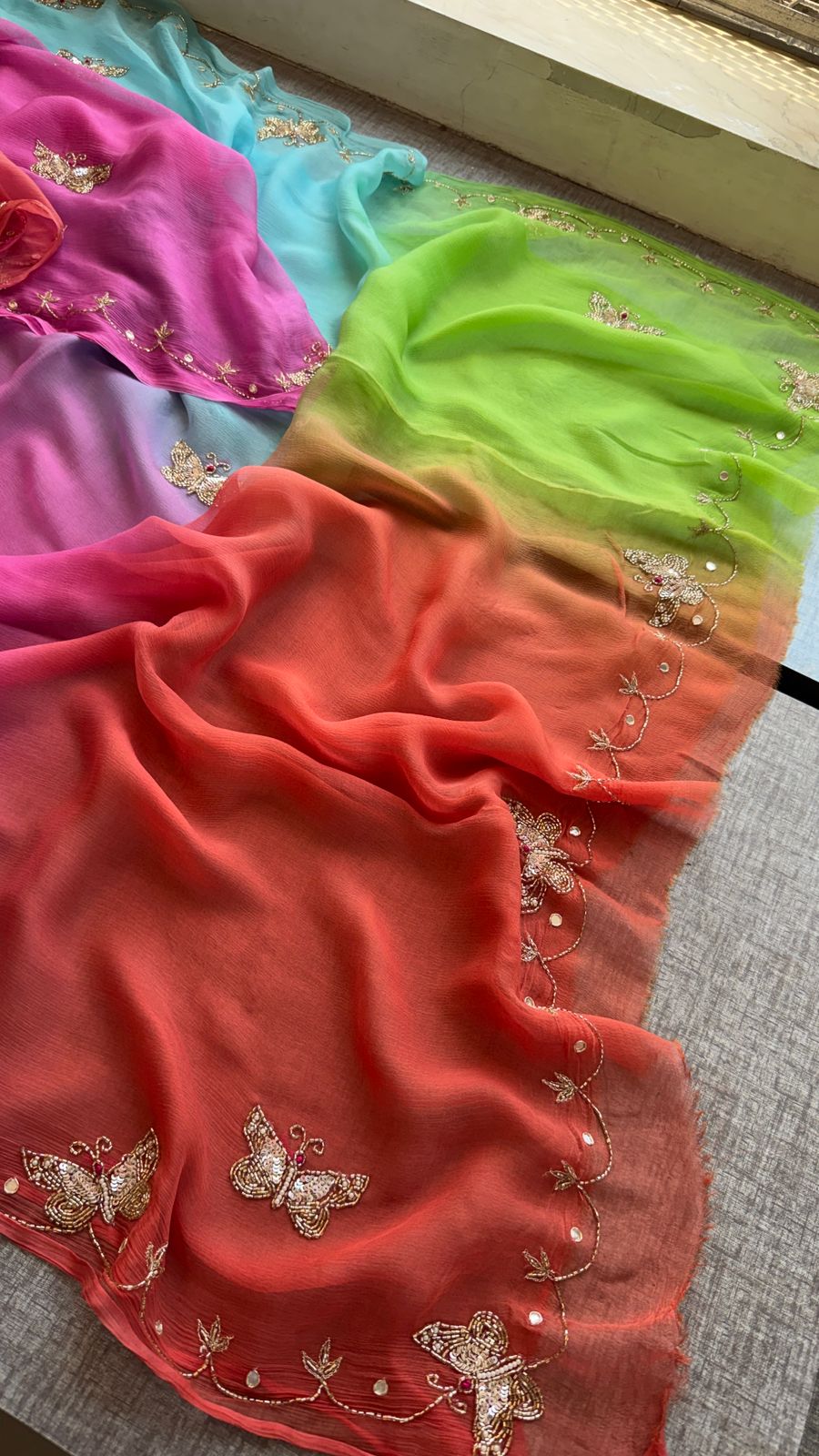 Pure soft chiffon saree
