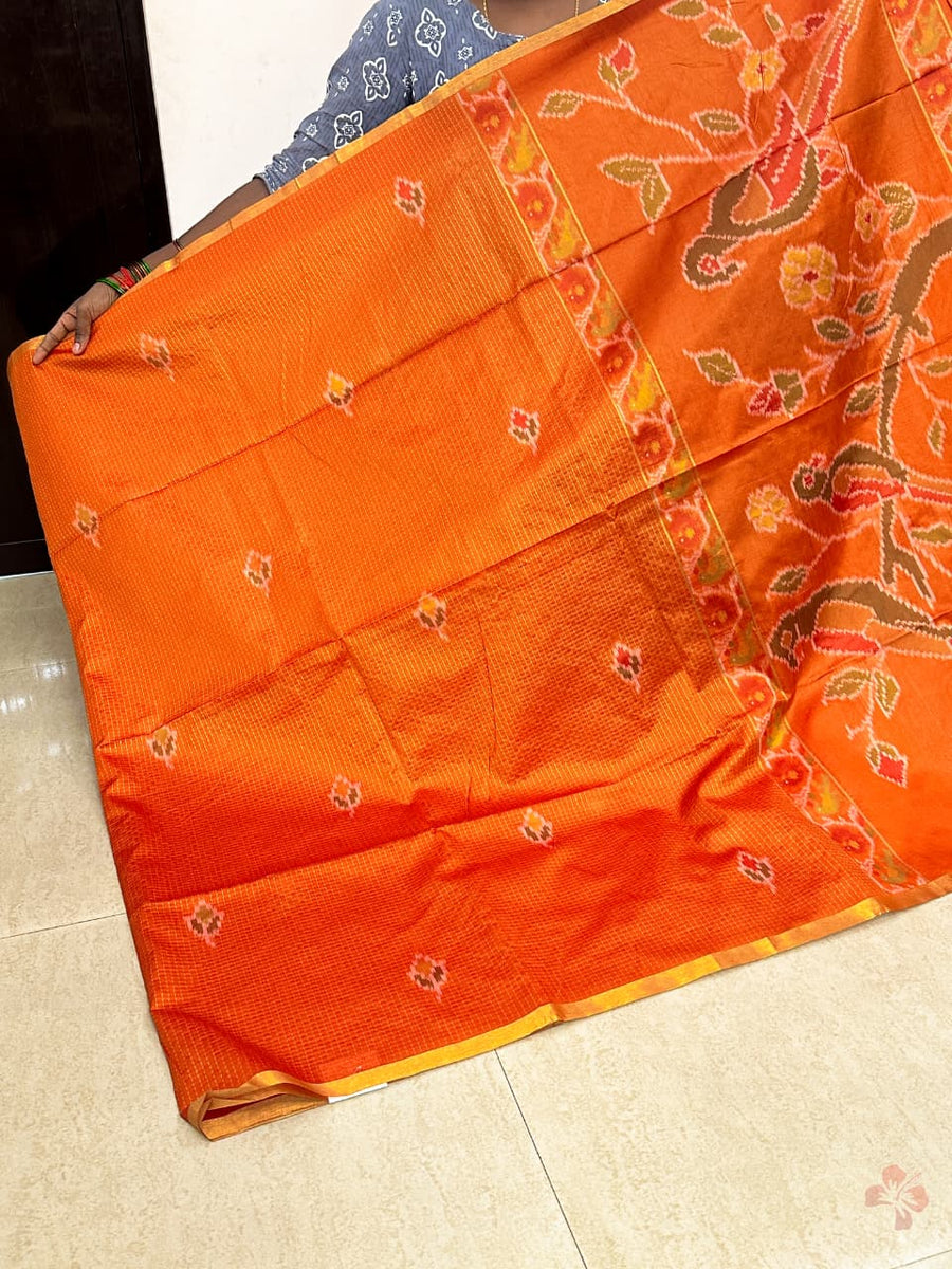 Premium handwoven ikkat saree