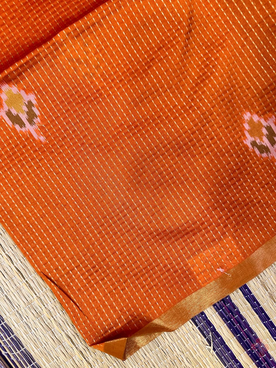 Premium handwoven ikkat saree