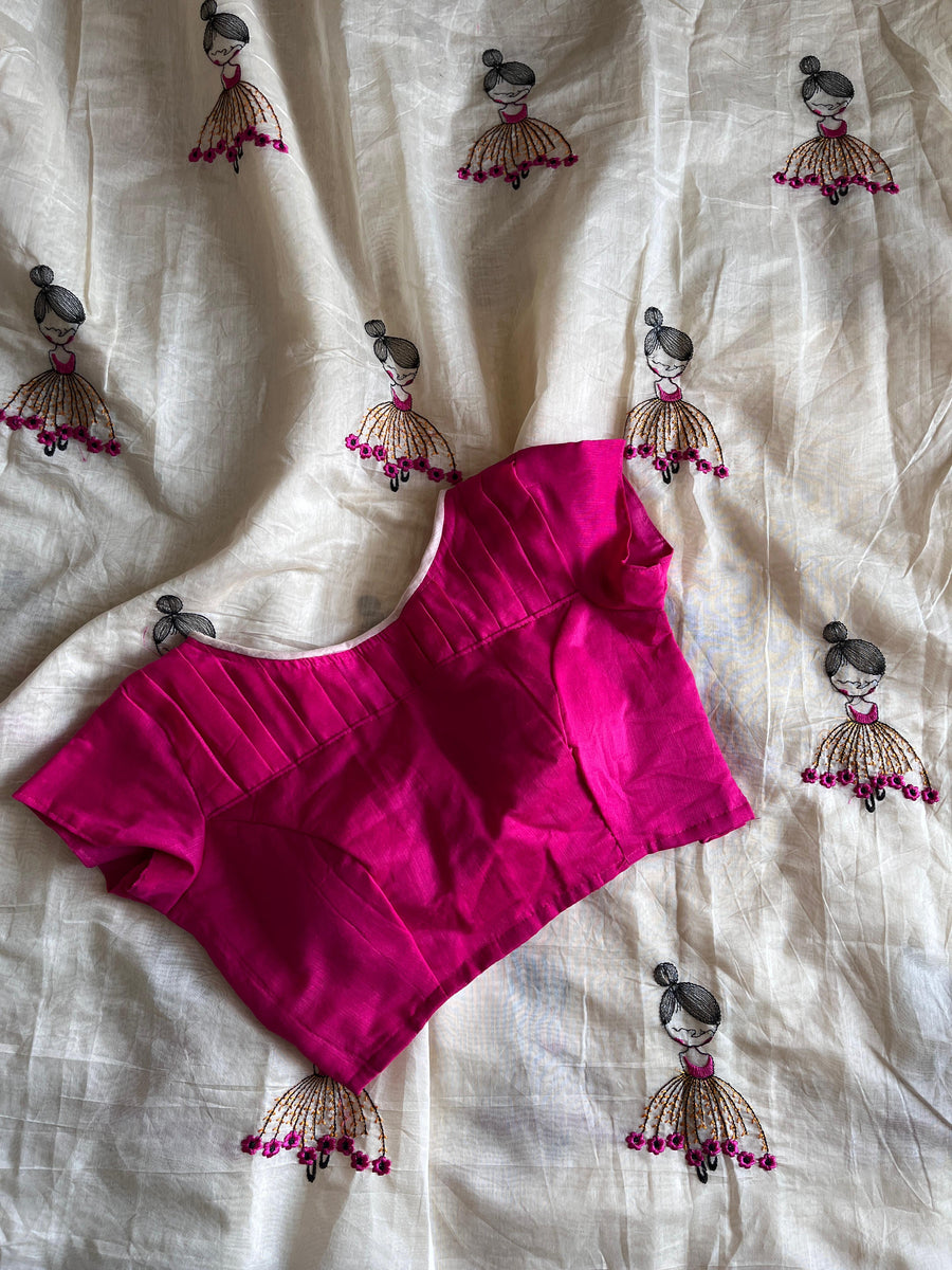 Chanderi cotton saree