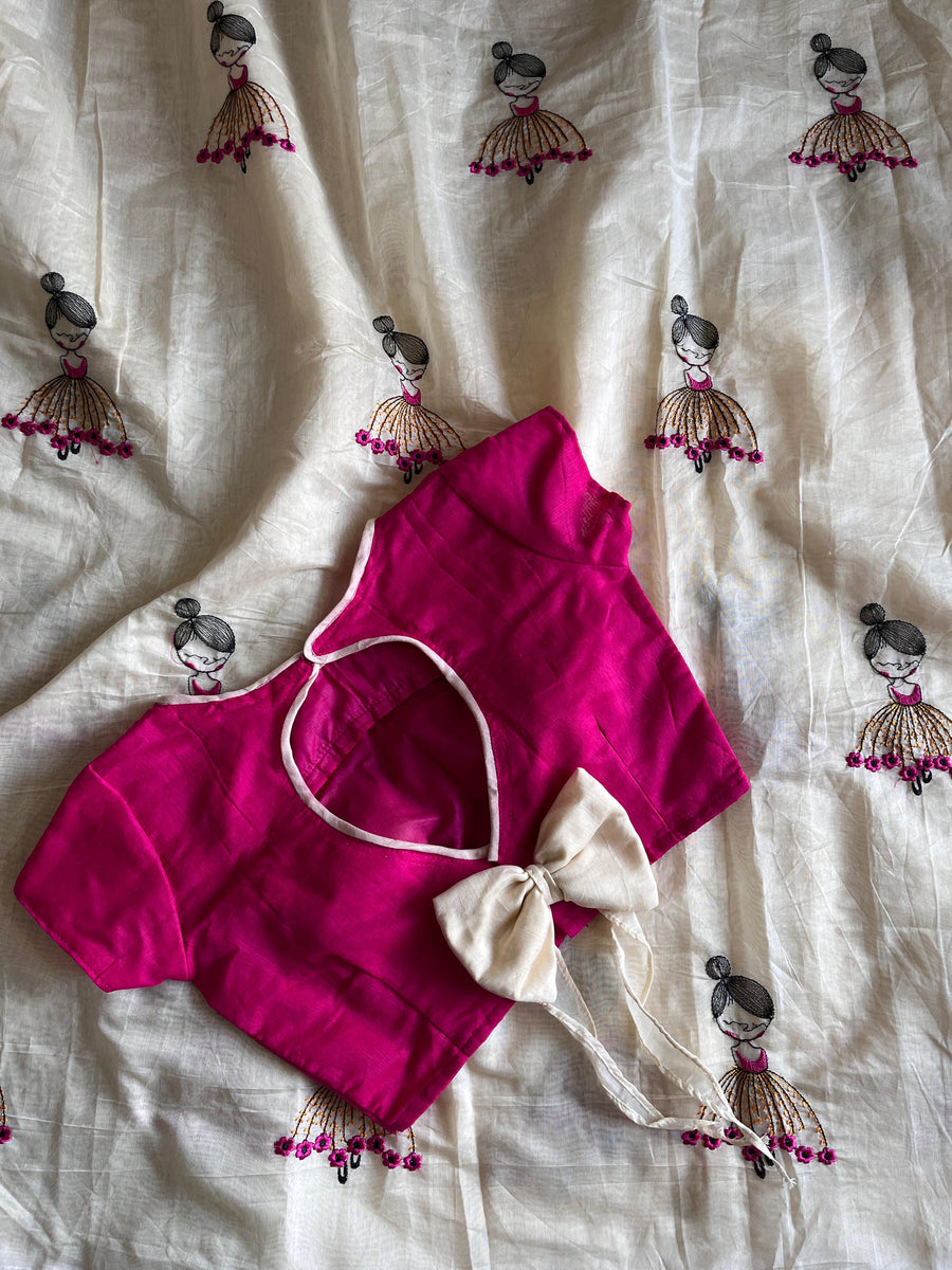 Chanderi cotton saree