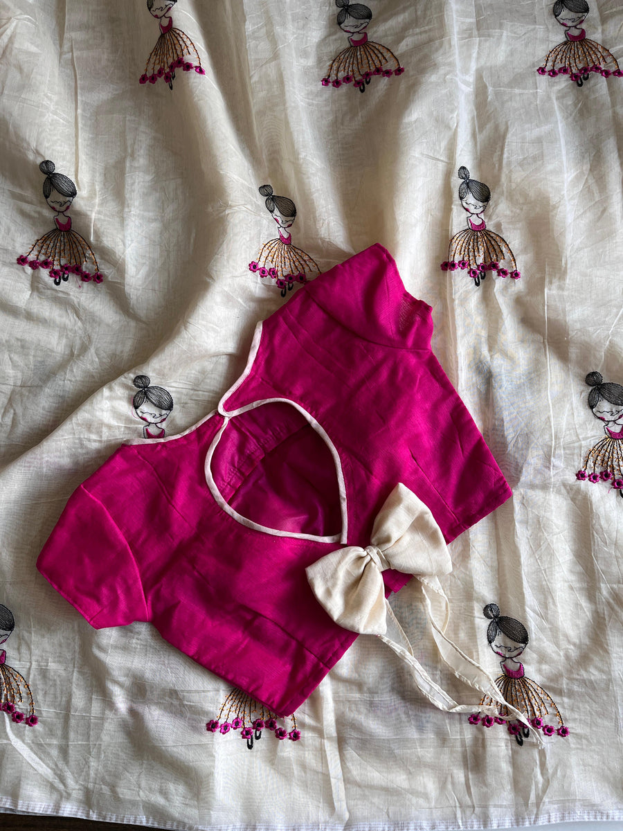 Chanderi cotton saree