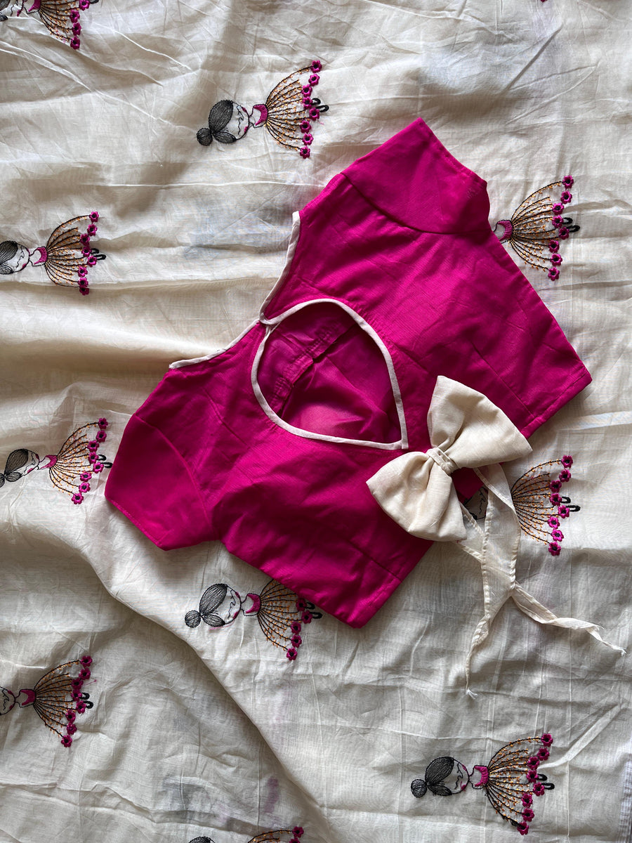 Chanderi cotton saree