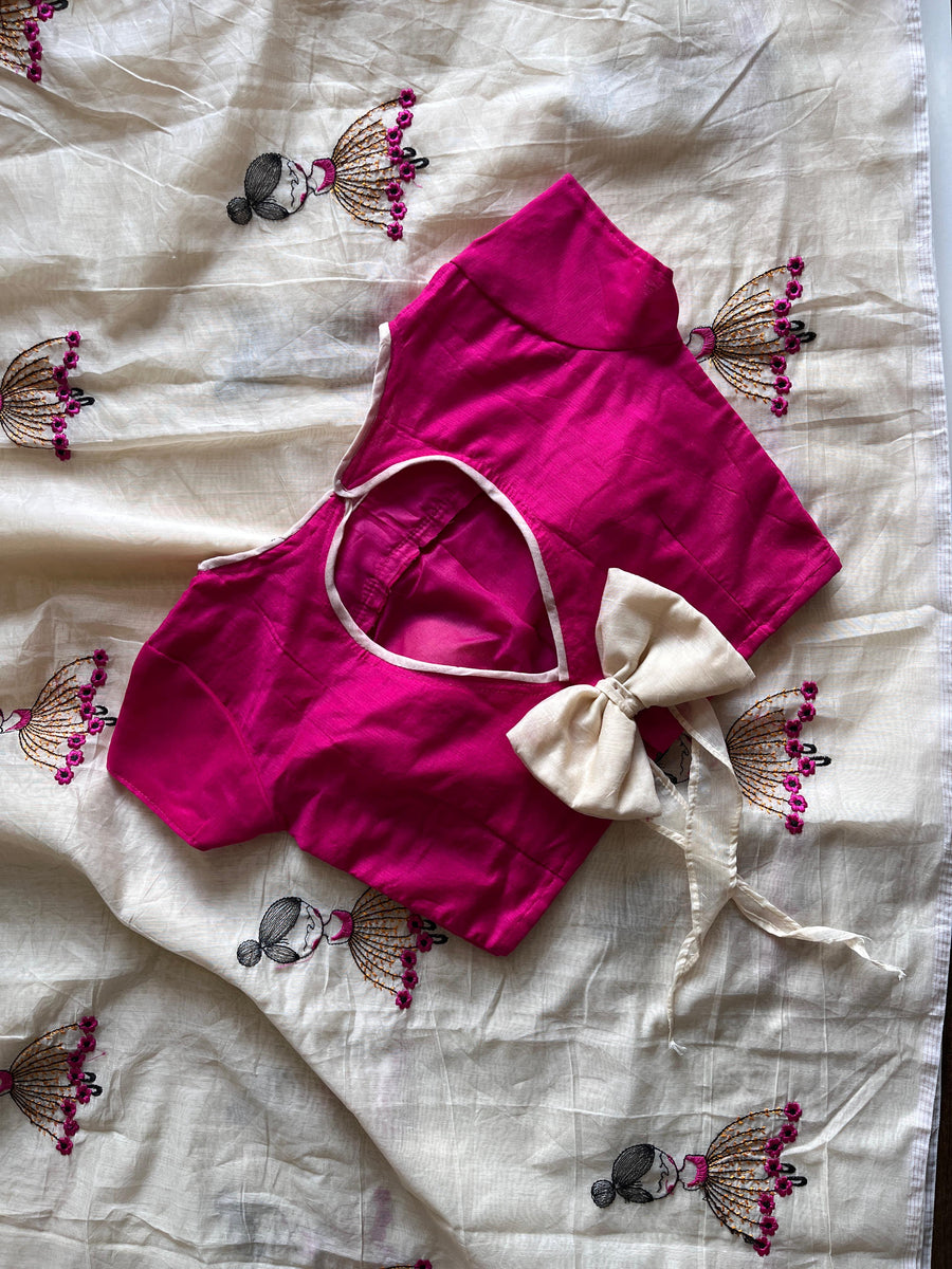 Chanderi cotton saree
