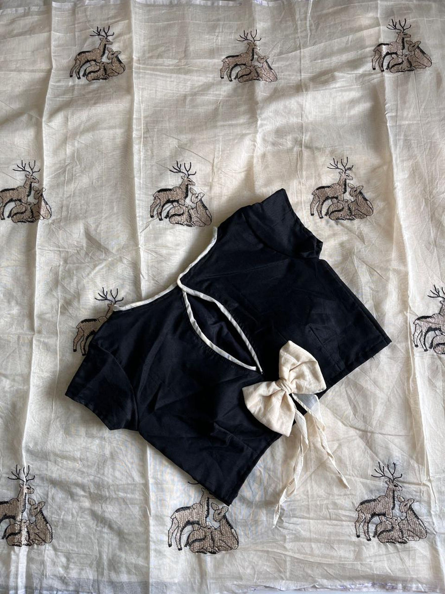 Chanderi cotton saree