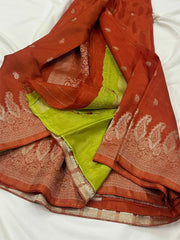 Premium HO Russian viscose crepe silk saree