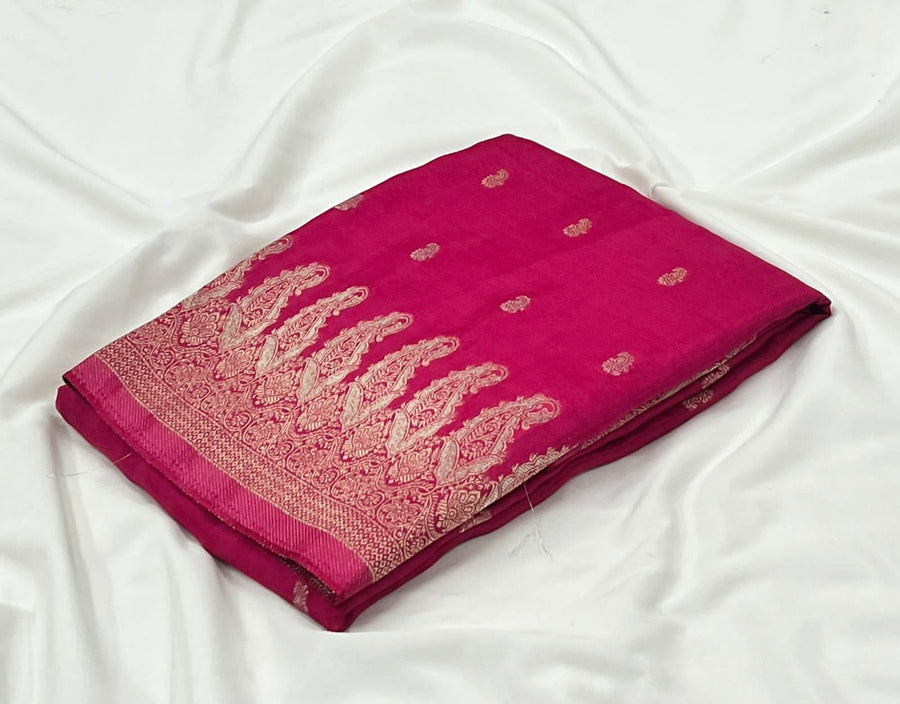 Premium HO Russian viscose crepe silk saree
