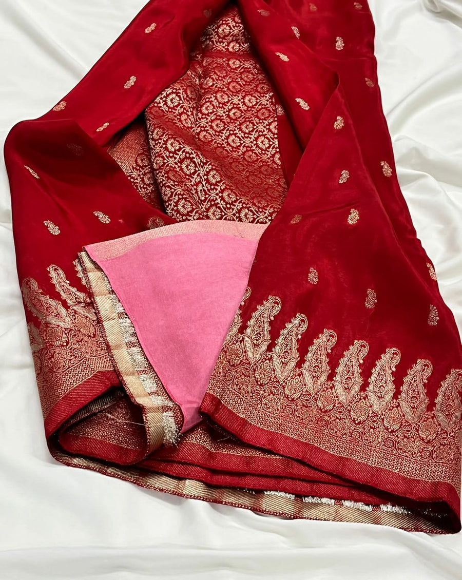 Premium HO Russian viscose crepe silk saree