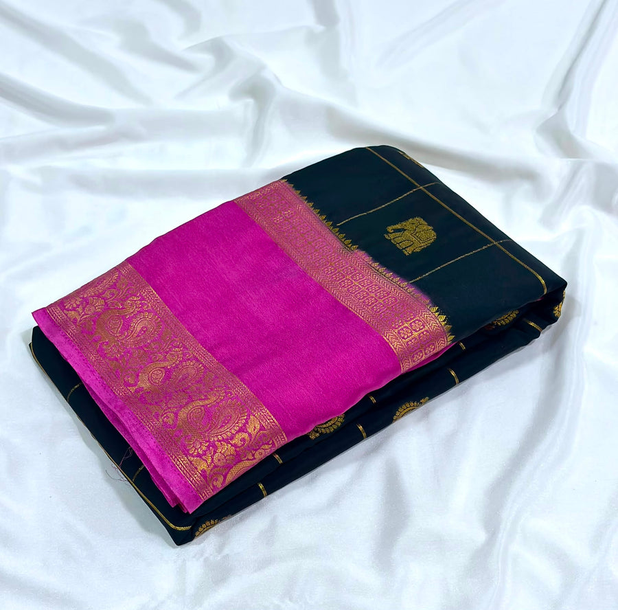 Premium ND crepe silk sarees