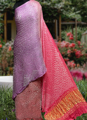 Modal silk bandhej saree