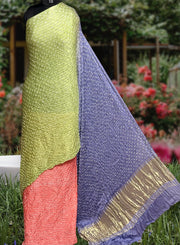 Modal silk bandhej saree