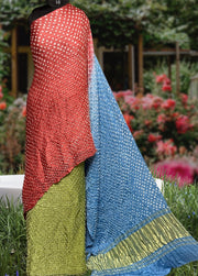Modal silk bandhej saree