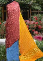Modal silk bandhej saree