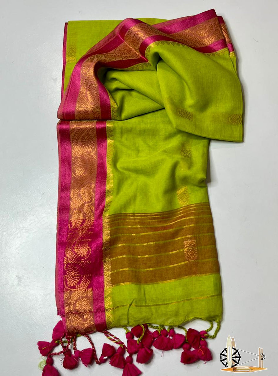 Pure mull cotton saree