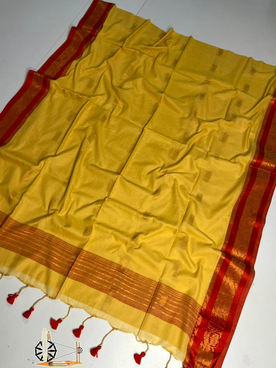 Pure mull cotton saree