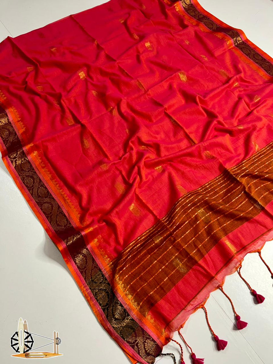 Pure mull cotton saree