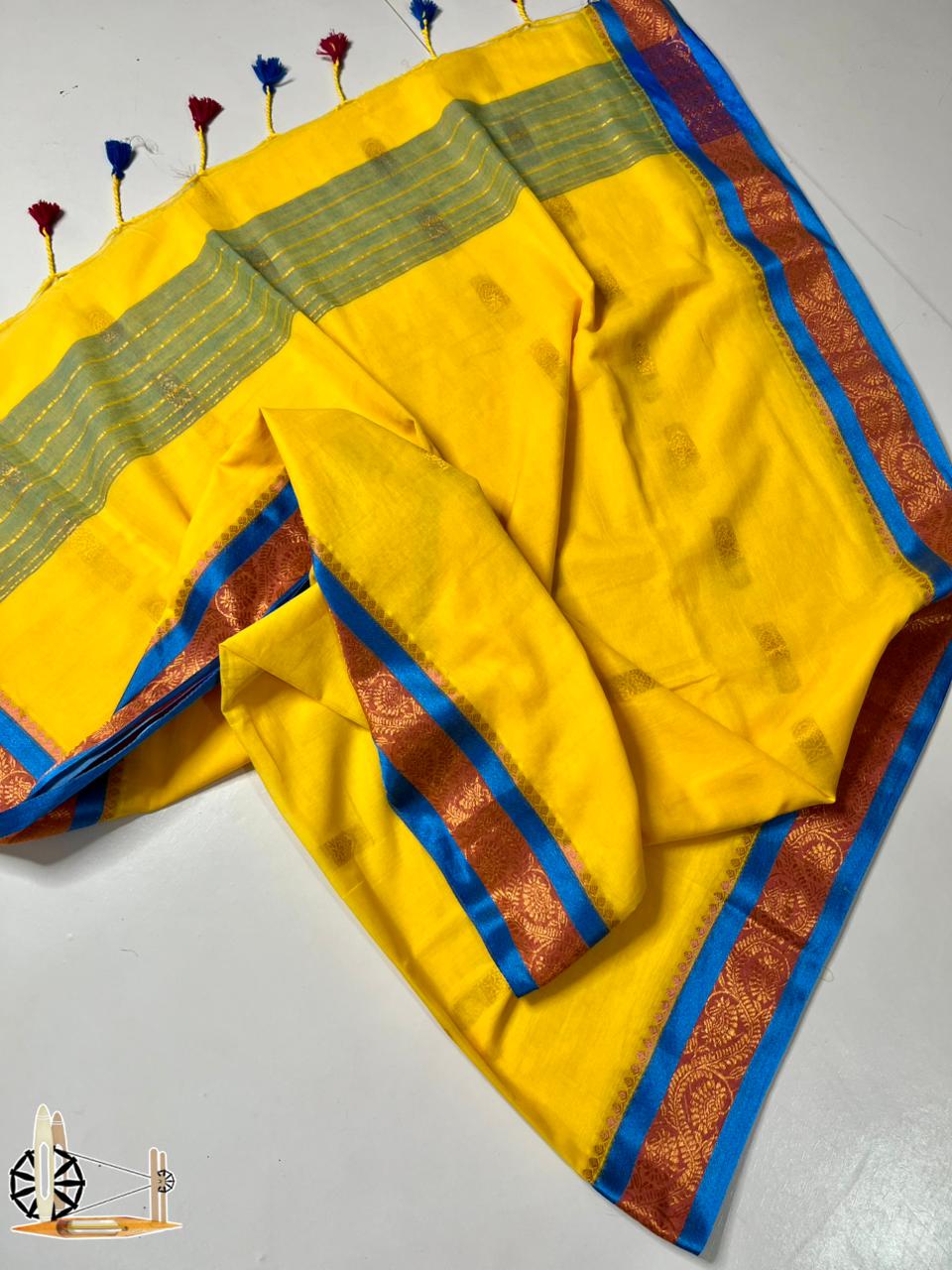 Pure mull cotton saree