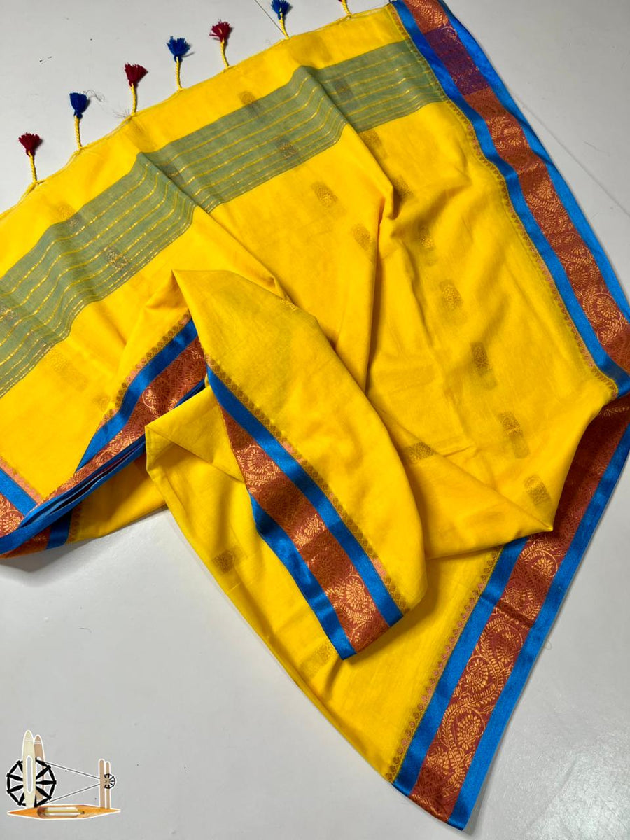 Pure mull cotton saree