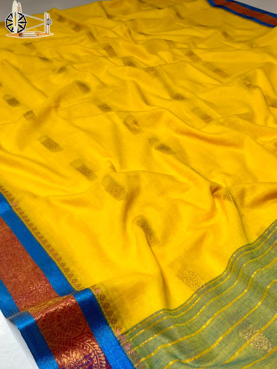 Pure mull cotton saree