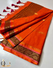 Pure mull cotton saree