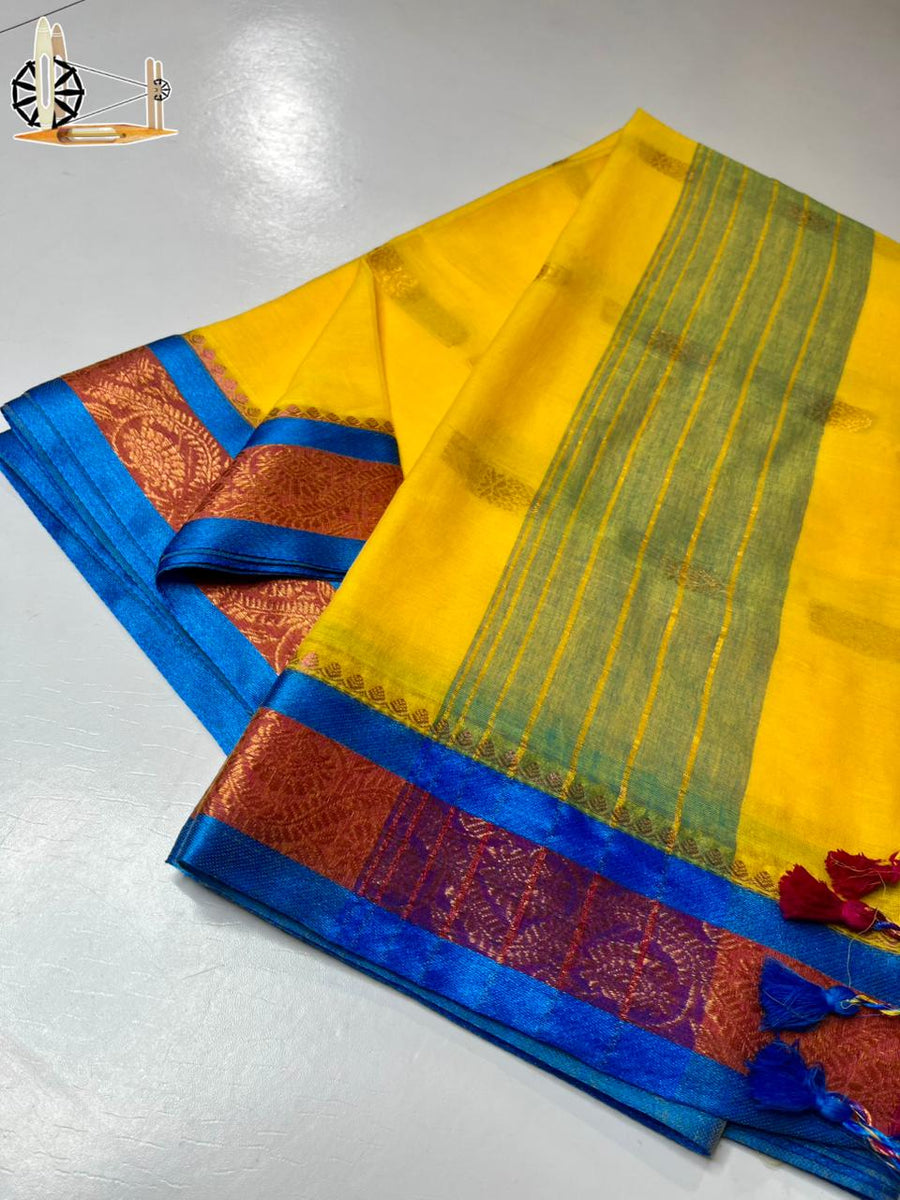 Pure mull cotton saree