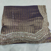 Zari silk handwork saree