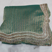 Zari silk handwork saree