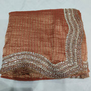 Zari silk handwork saree