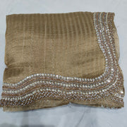 Zari silk handwork saree