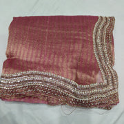 Zari silk handwork saree