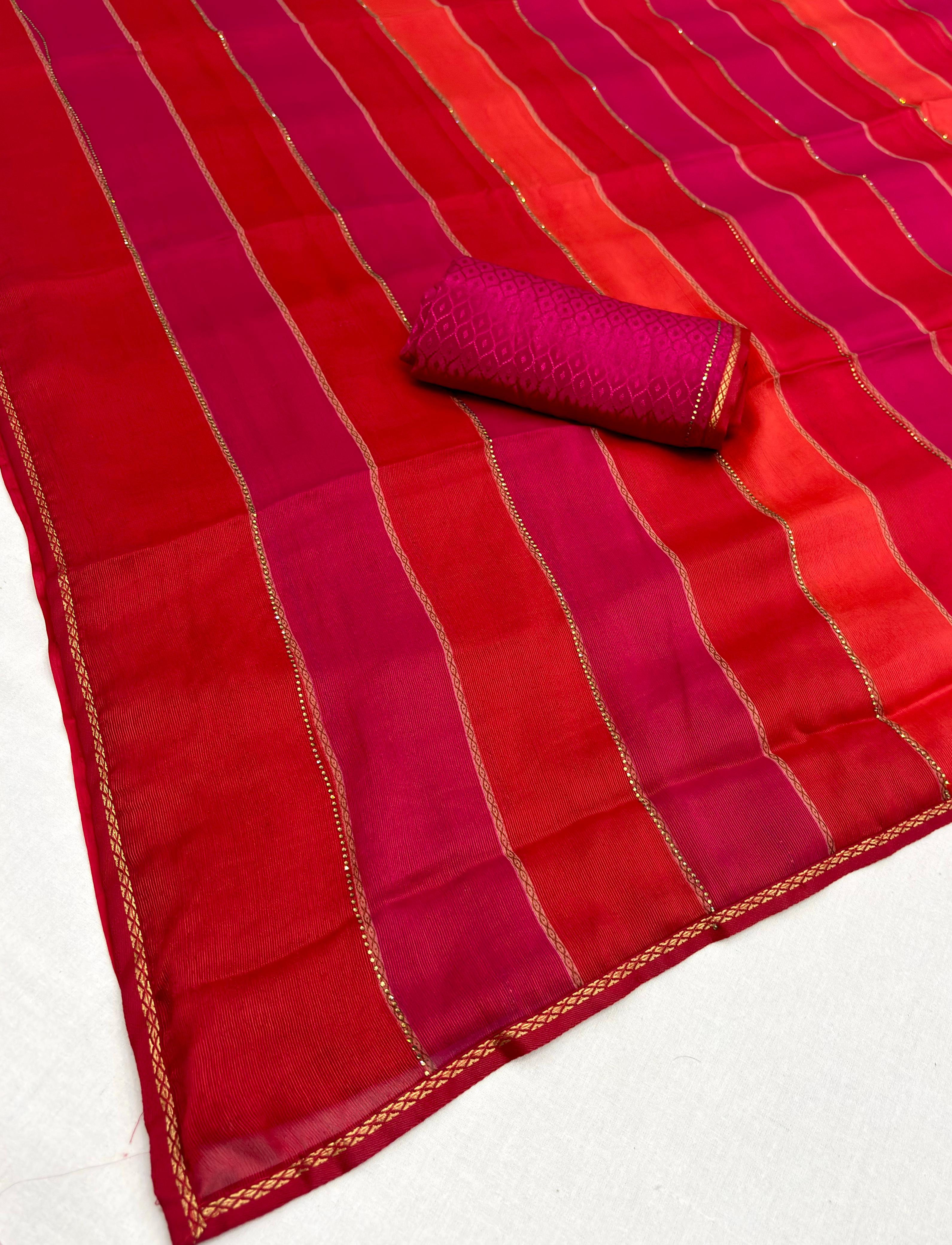 Stunning multicoloured saree