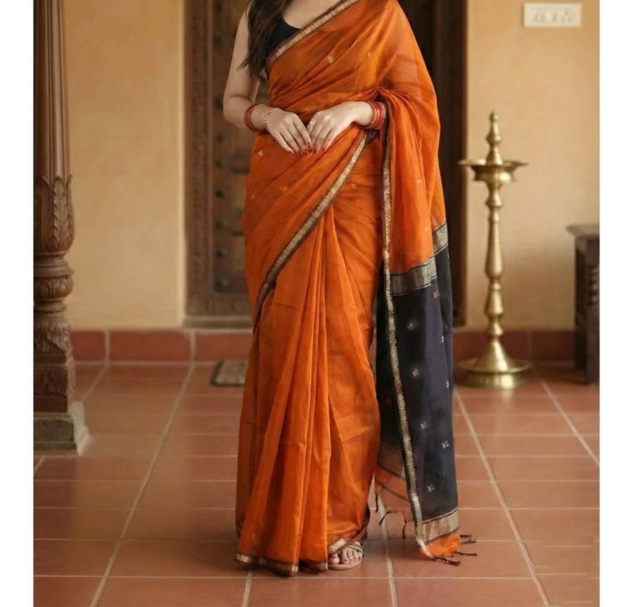 Semi Maheswari Cotton Silk Sarees