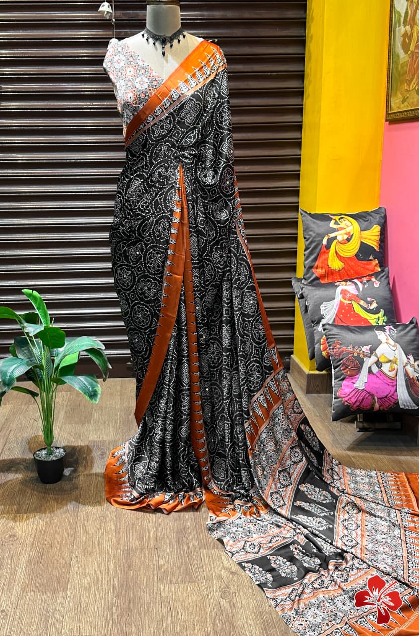 Pure viscose modal silk sarees
