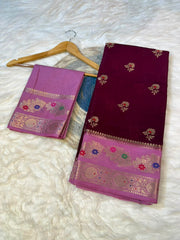 Banarasi Semi Katan silk sarees