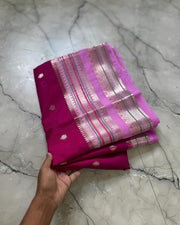 Banarasi Premium Dyeable Semi Kataan Silk Sarees