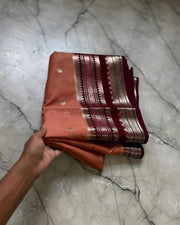 Banarasi Premium Dyeable Semi Kataan Silk Sarees