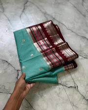 Banarasi Premium Dyeable Semi Kataan Silk Sarees
