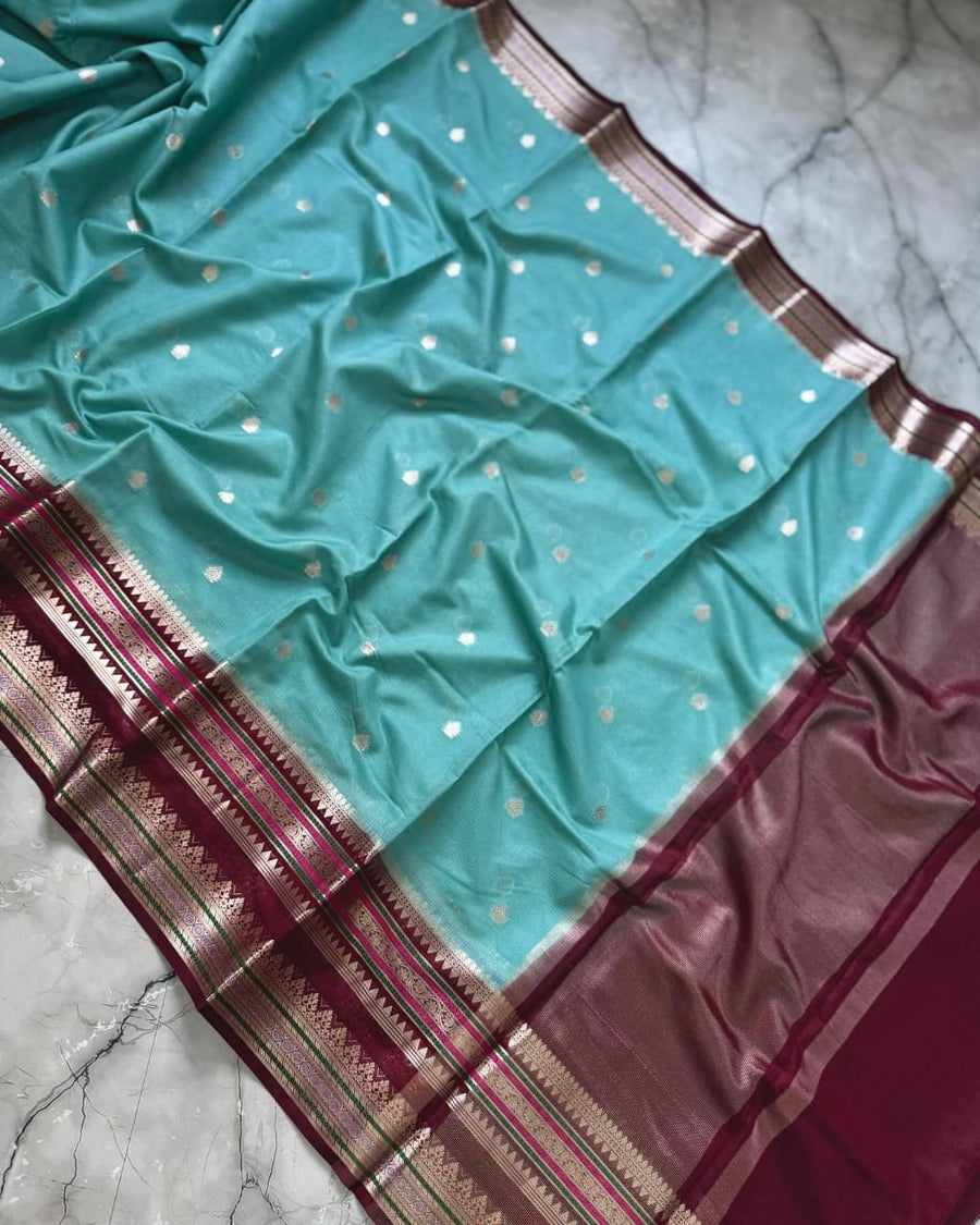Banarasi Premium Dyeable Semi Kataan Silk Sarees