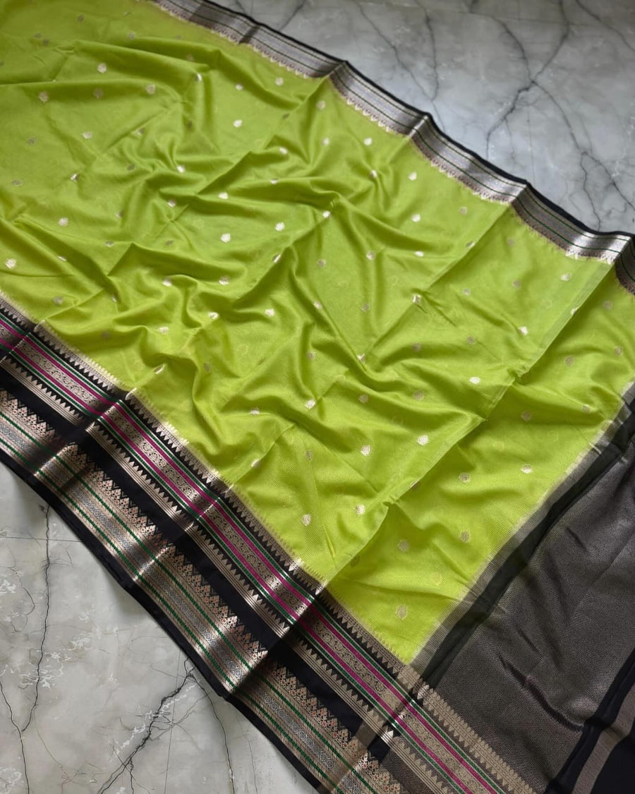 Banarasi Premium Dyeable Semi Kataan Silk Sarees