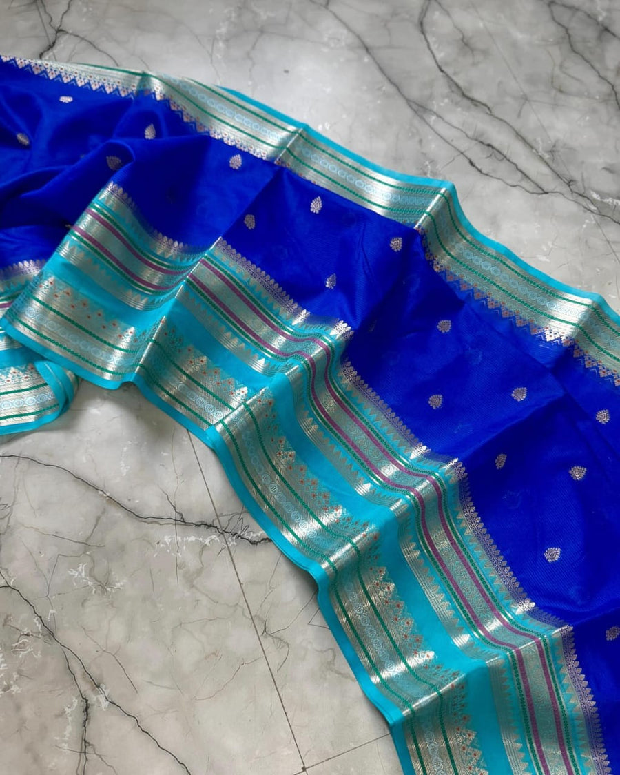 Banarasi Premium Dyeable Semi Kataan Silk Sarees