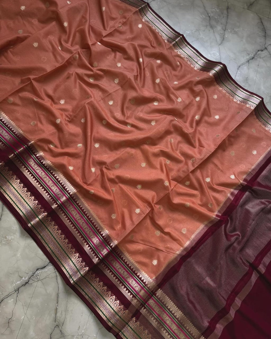Banarasi Premium Dyeable Semi Kataan Silk Sarees