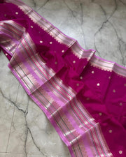 Banarasi Premium Dyeable Semi Kataan Silk Sarees