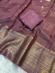 Authentic Mangalagiri Pochampally silk pattu dress material
