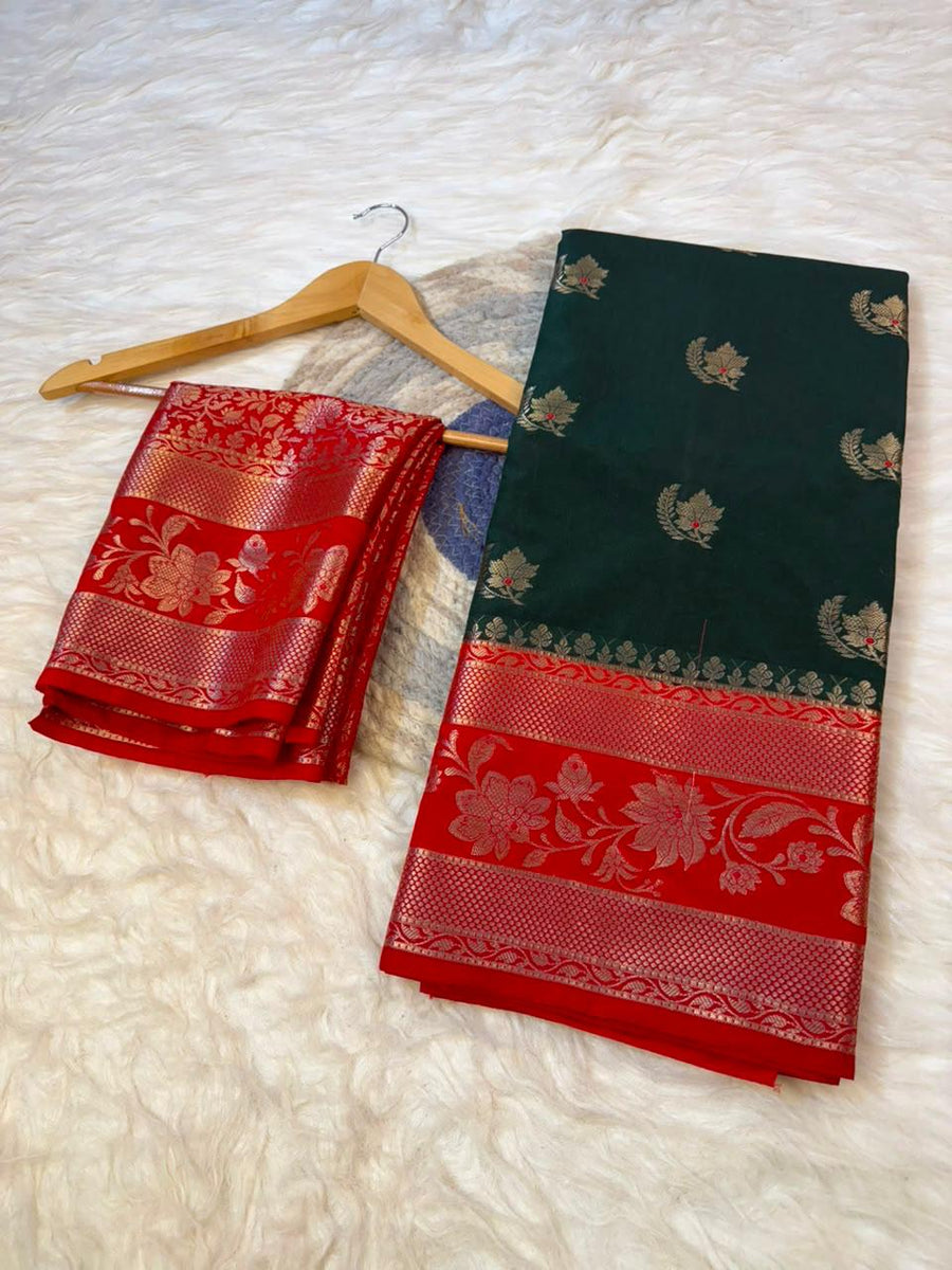 Authentic Mangalagiri Pochampally silk pattu dress material
