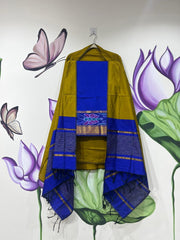 Authentic Mangalagiri Pochampally silk pattu dress material