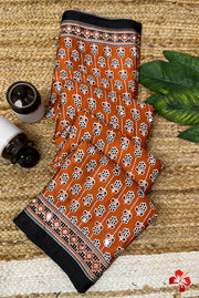 Ajrakh printed sarees