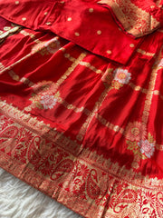 Floral Cotton Lehenga in elegant Floral Chex theme