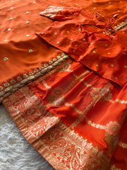 Floral Cotton Lehenga in elegant Floral Chex theme